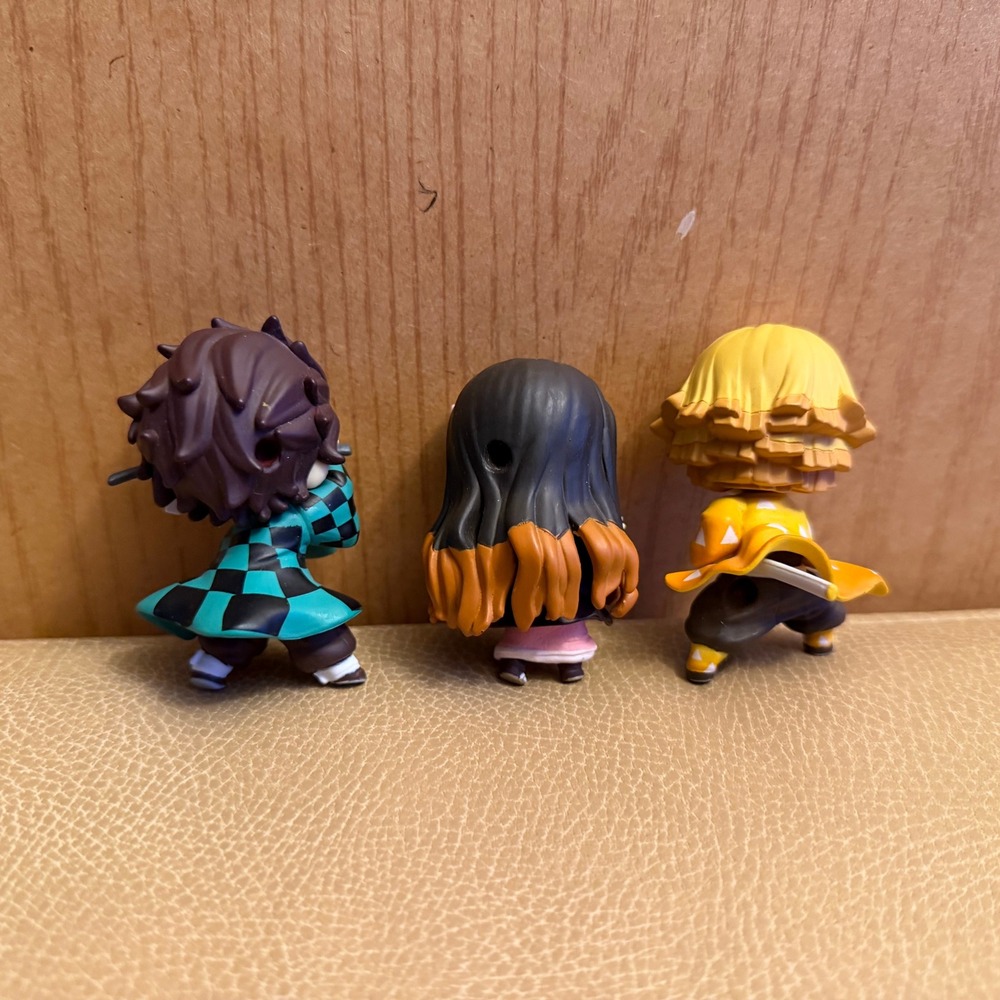 Demon Slayer Tanjiro Nezuko Zenitsu Mini Figure Set Anime Kimetsu no Yaiba - Picture 2 of 15